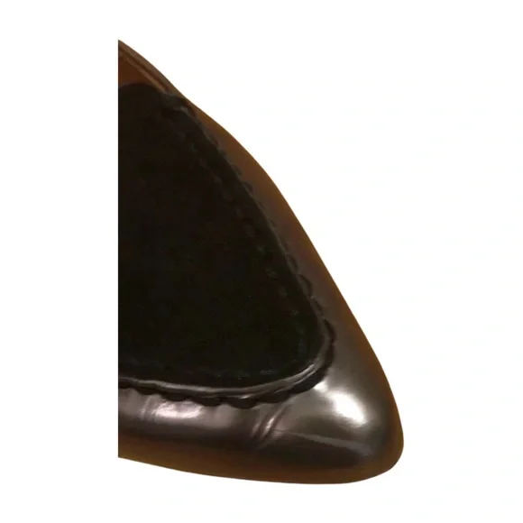 COACH Silver and Black Pointed Flats - Picture 6 of 7